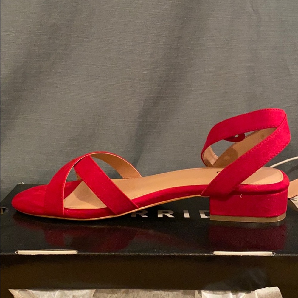 Red sandals